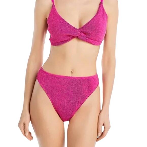 Good American Women Always Fits Good Waist Cheeky Bikini Bottom Pink Size 4X/5X - Picture 1 of 4